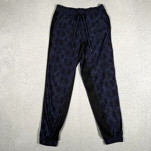 Athleta Pants Womens 4 Blue Brooklyn Jogger Snake‎ Skin Elastic Waist Drawstring